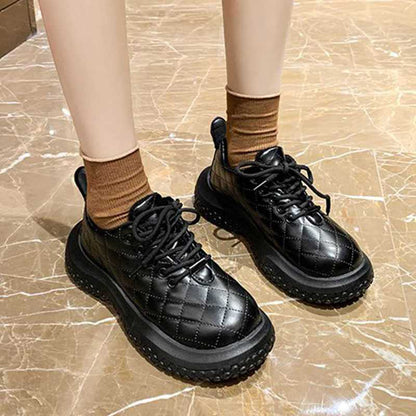 Damen Sneaker Bequem Gefüttert Steppdesign Modern