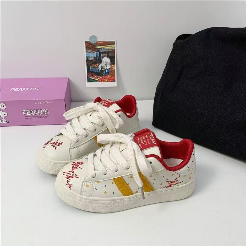 Damen Sneaker Bunt Grafik Bequem