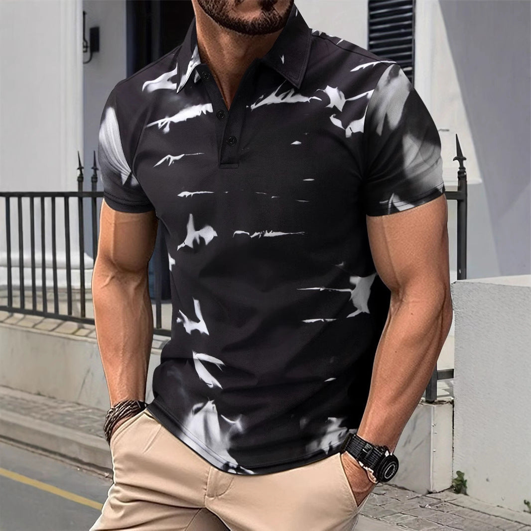 Herren Poloshirt Modern Mit Einzigartigem Muster - BerlinGlamour