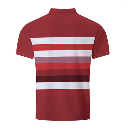 Herren Polohemd Modern Streifenmuster Slim Fit