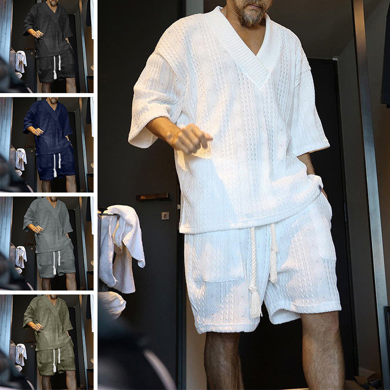 Herren Freizeitset Leicht Lockere Passform Sommer - BerlinGlamour