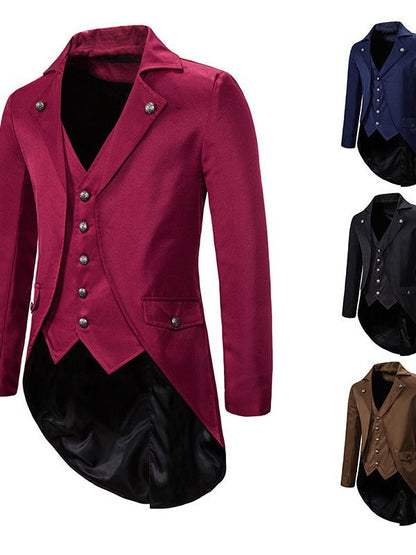 Herren Anzugmantel Elegant Asymmetrisch Modern - BerlinGlamour