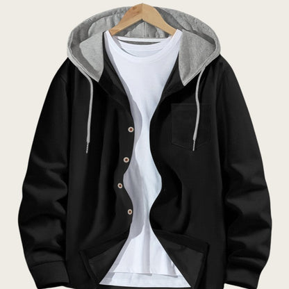 Herren Kapuzenjacke Lässig Mit Hoodie Modern