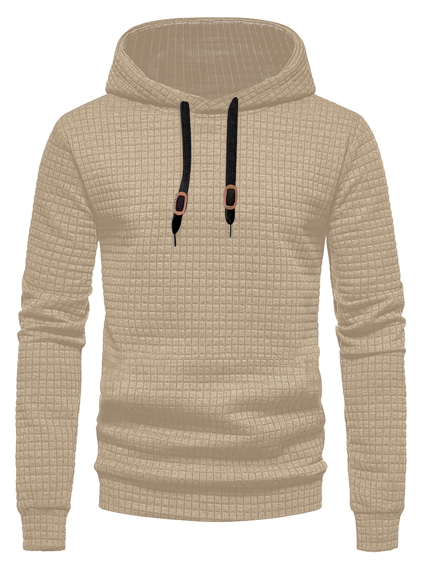 Herren Hoodie Modern Hochkragen Strukturiert