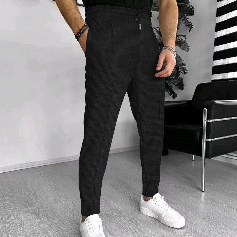 Herren Freizeithose Elastisch Mit Muster Trendig