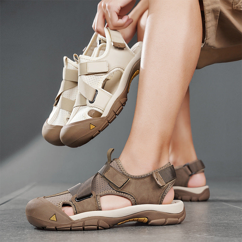 Damen Outdoor-Sandalen mit verstellbaren Riemen rutschfest