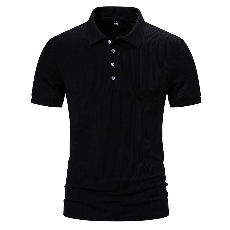 Herren Poloshirt Hochwertig Strukturiert Modern