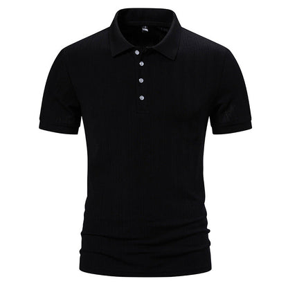 Herren Poloshirt Hochwertig Strukturiert Modern