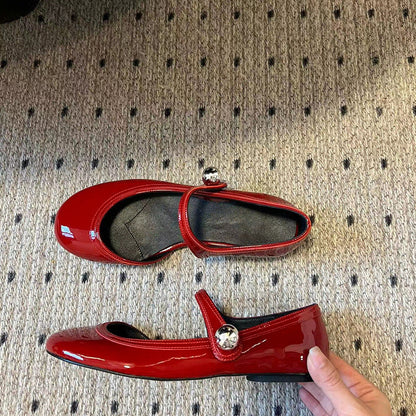 Damen Ballerinas mit Glitzer Schnalle Elegant