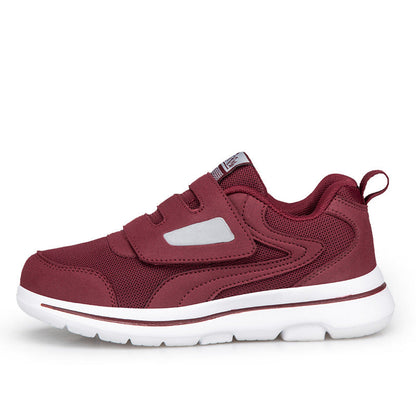 Damen Sneaker Freizeit Schuhe Atmungsaktiv Klettverschluss