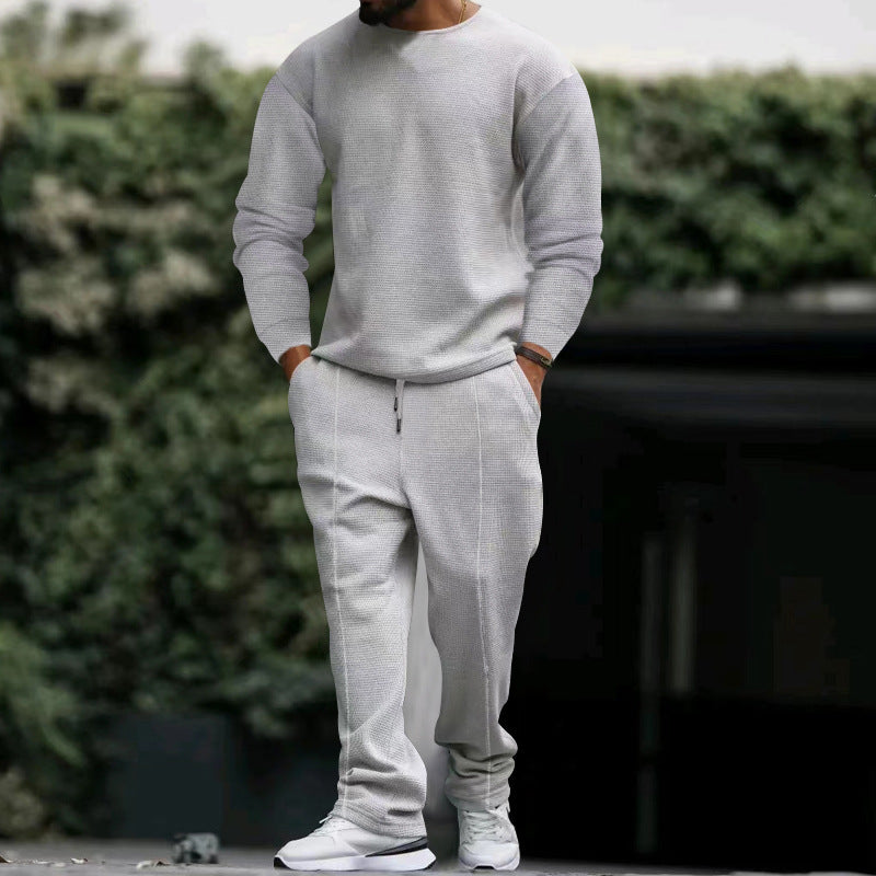 Herren Sweat-Set Elastisch Strukturiert Modern