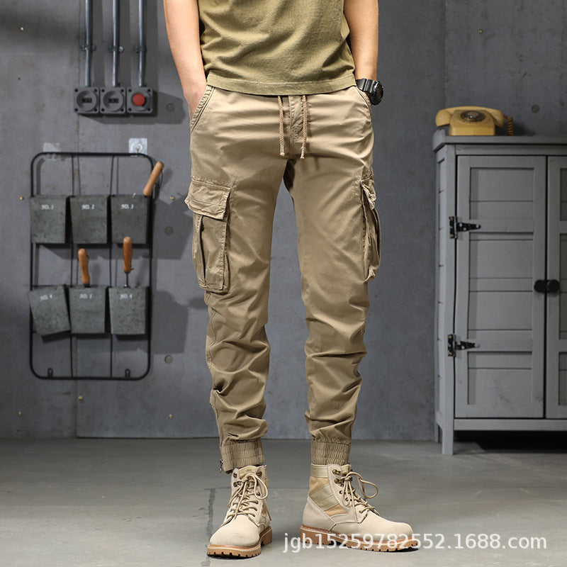 Herren Cargo-Hosen Elastischer Bund Bequem Grün - BerlinGlamour