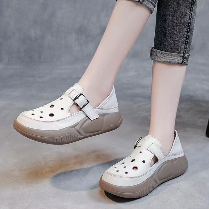 Damen Clogs Modisch Schnalle Praktisch Komfortabel