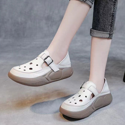 Damen Clogs Modisch Schnalle Praktisch Komfortabel