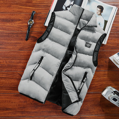 Herren Steppweste Isoliert Warm Elegant