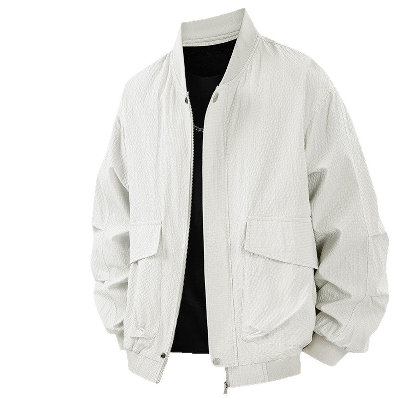 Herren Bomberjacke Lässig Mit Taschen Schwarz - BerlinGlamour