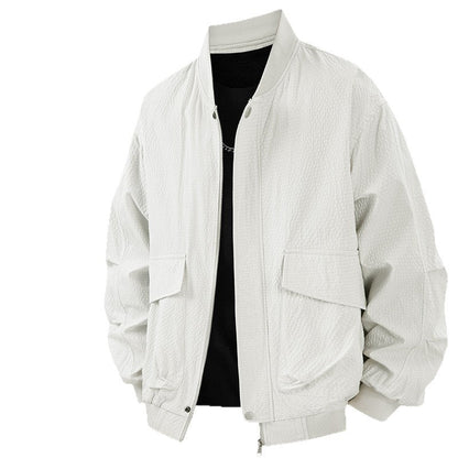 Herren Bomberjacke Lässig Mit Taschen Schwarz - BerlinGlamour