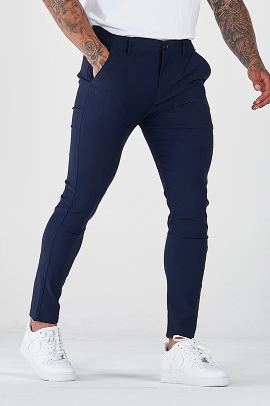 Herren Chinohose Slim Fit Elastisch Berlin Style