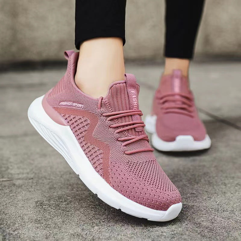 Damen Sneaker Atmungsaktiv Mesh Leicht Laufschuhe