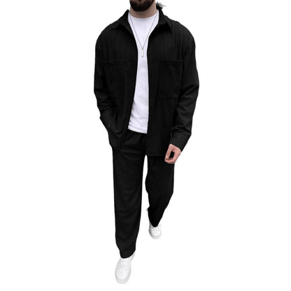 Herren Set Hemd und Hose Leger und Bequem