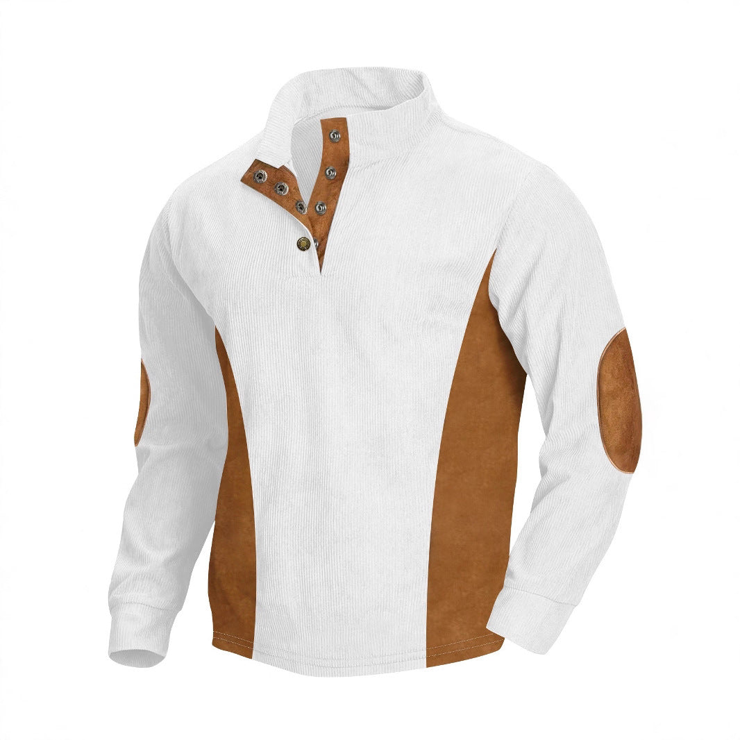 Herren Langarm-Shirt Modern Ripp-Design Elegantes Design