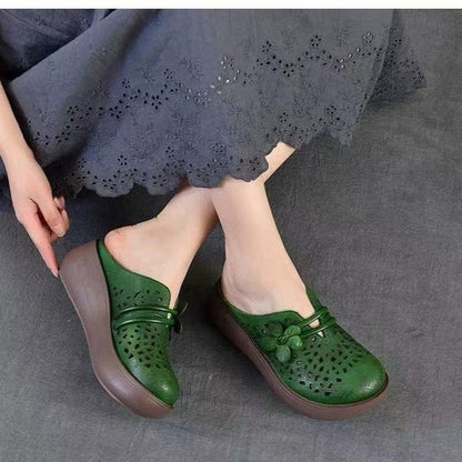 Damen Clogs Bequem Blüten Dekor Sommer Schuhe