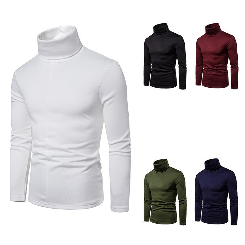 Herren Rollkragenpullover Weiches Strickmaterial Modern