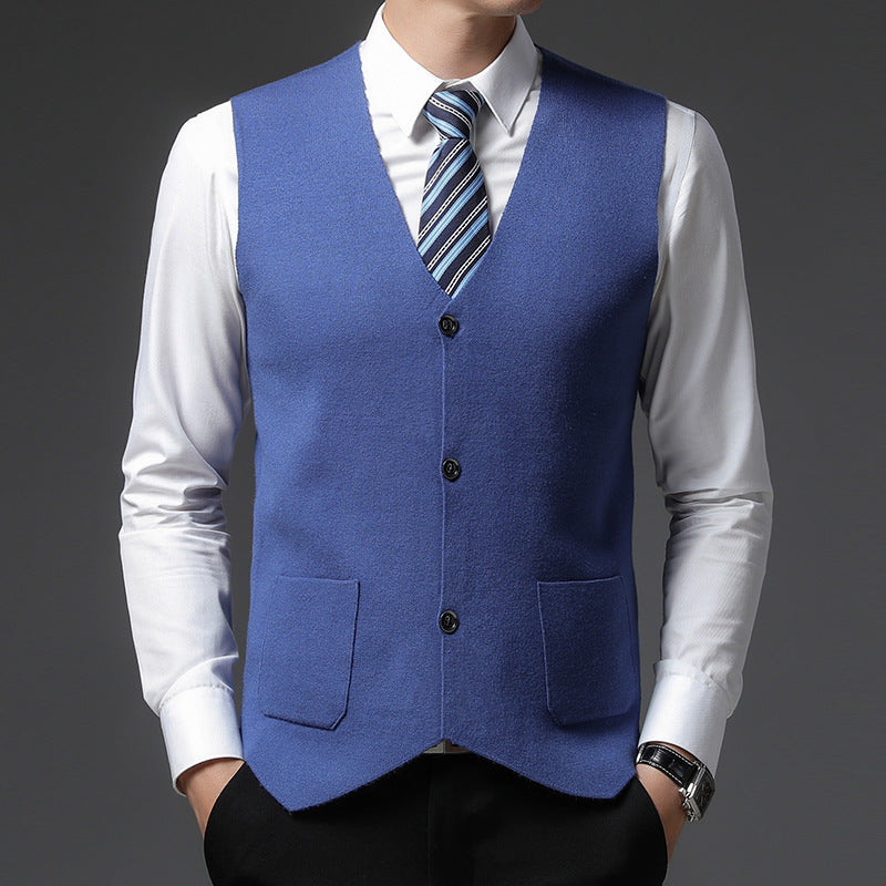 Herren Strickweste Elegante Modern mit Taschen - BerlinGlamour
