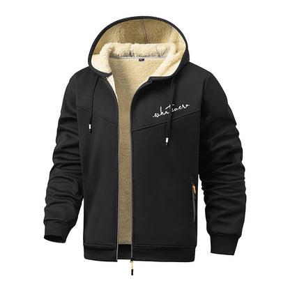 Herren Fleecejacke Sportlich Modern mit Taschen - BerlinGlamour