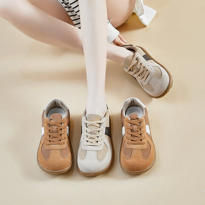 Damen Sneaker Weiches Suede Obermaterial Atmungsaktiv