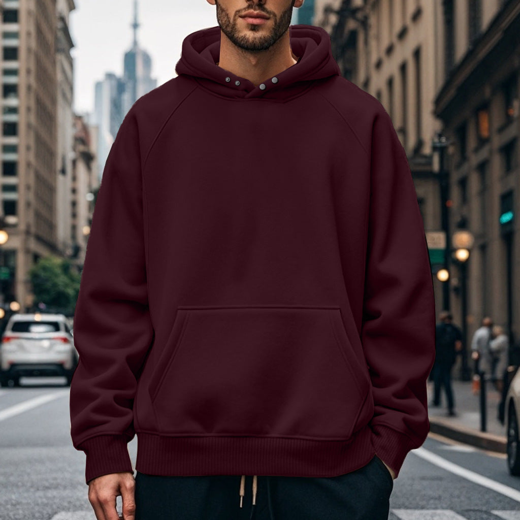 Herren Kapuzenpullover Großzügig Strukturiert Modern