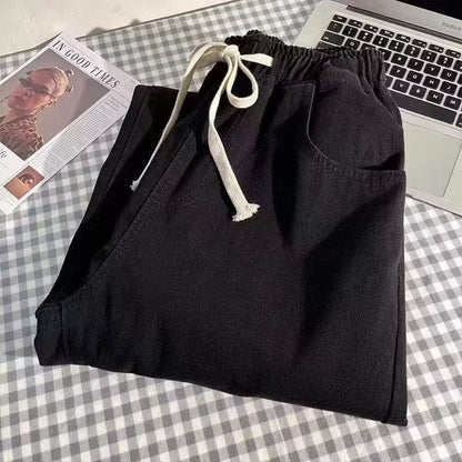 Herren Freizeithose Sportlich Mit Kordelzug und Taschen