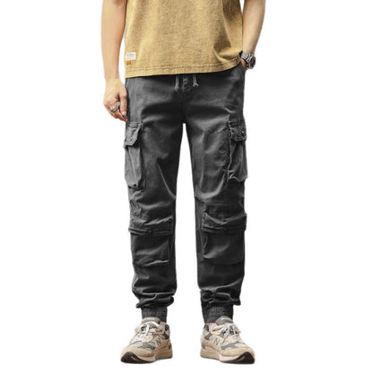 Herren Cargo-Hose Bequem Elastisch Reißverschluss