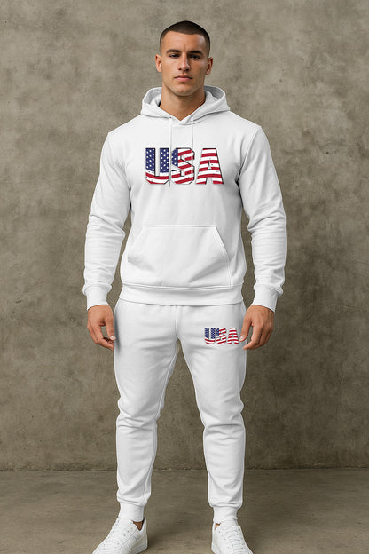 Herren Hoodie und Jogginghose Set Modisch Sportlich