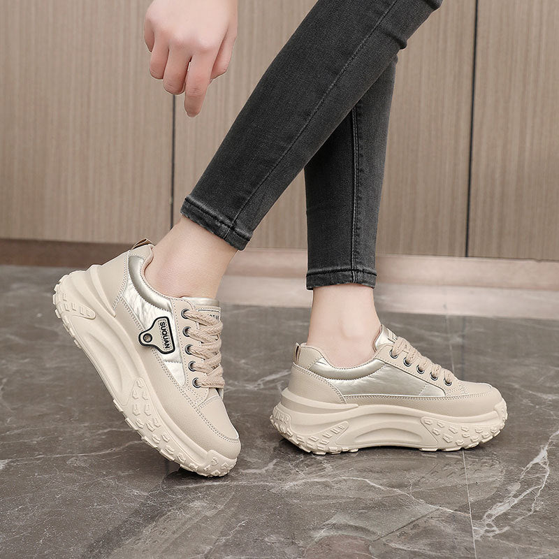 Damen Sneaker Hoch Komfort Stoßdämpfend Sportschuhe