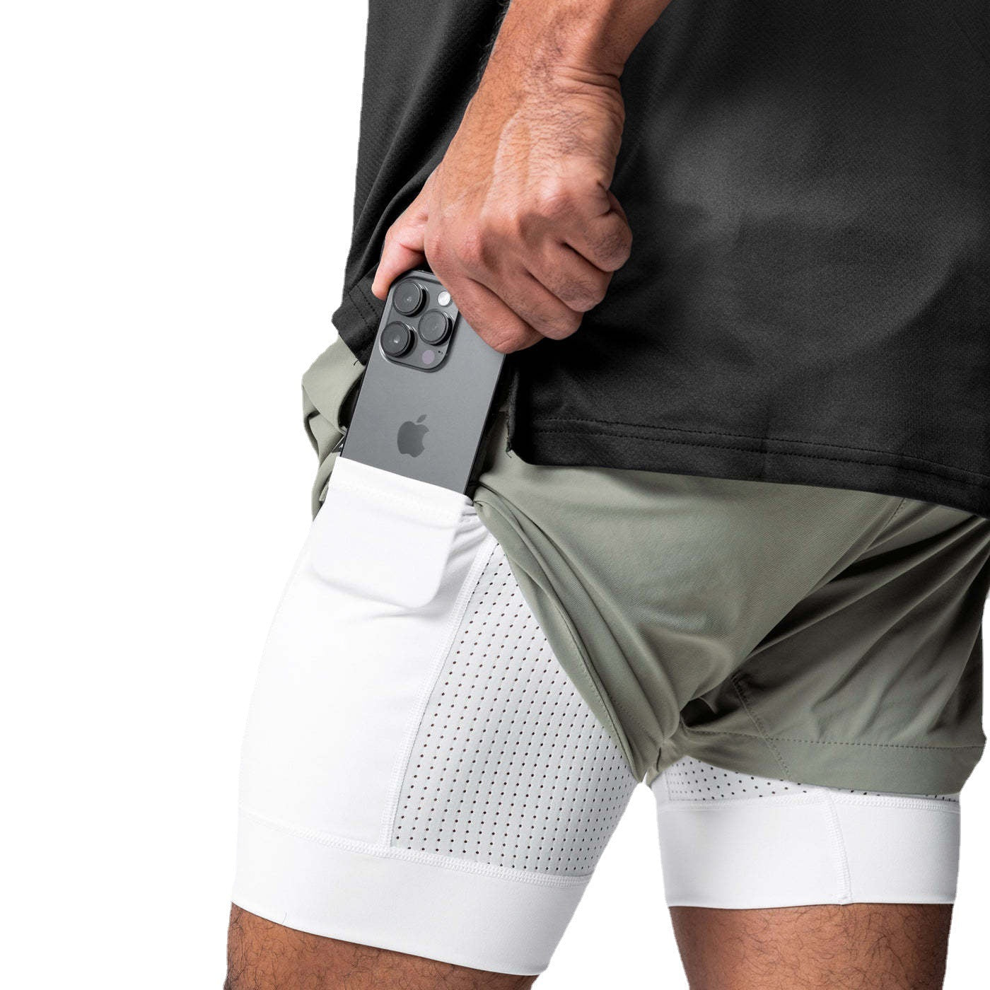 Herren Sport-Shorts Mit Innenfutter Funktionell
