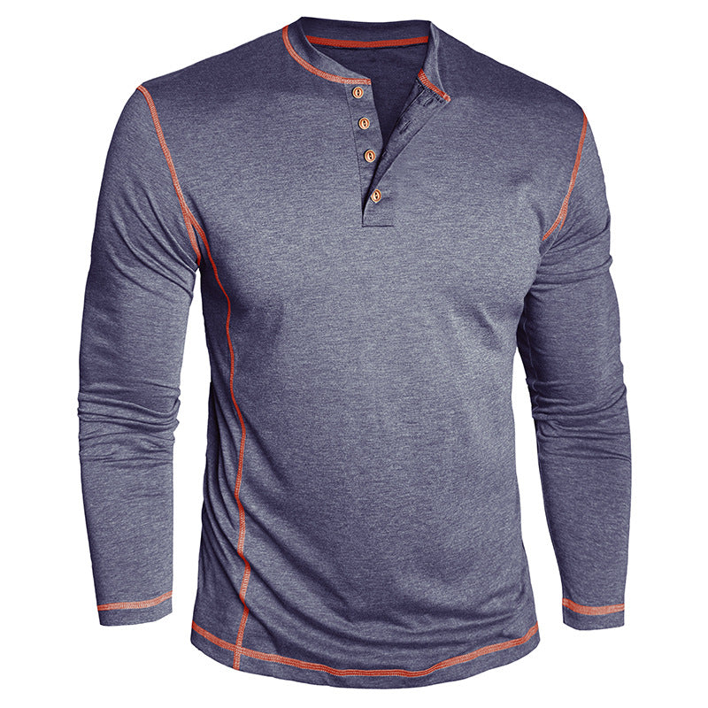 Elegantes Herren Langarmshirt mit Knöpfen Modern