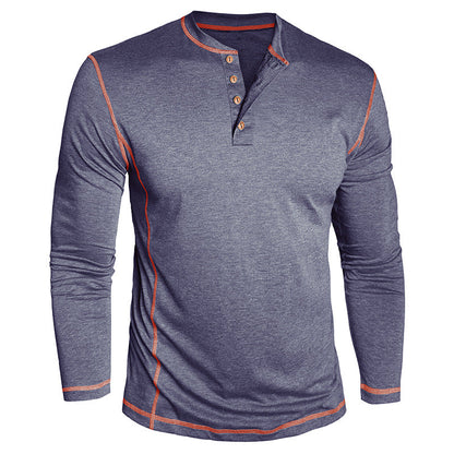 Elegantes Herren Langarmshirt mit Knöpfen Modern