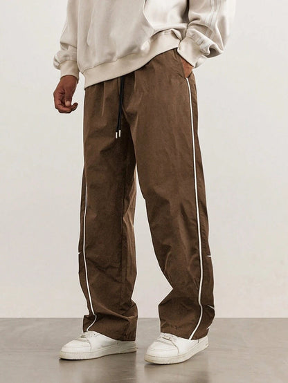 Herren Sport Hose lässig mit Streifen Seitenstreifen