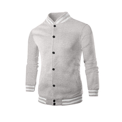 Herren Collegejacke Sportlich Moderner Kragen