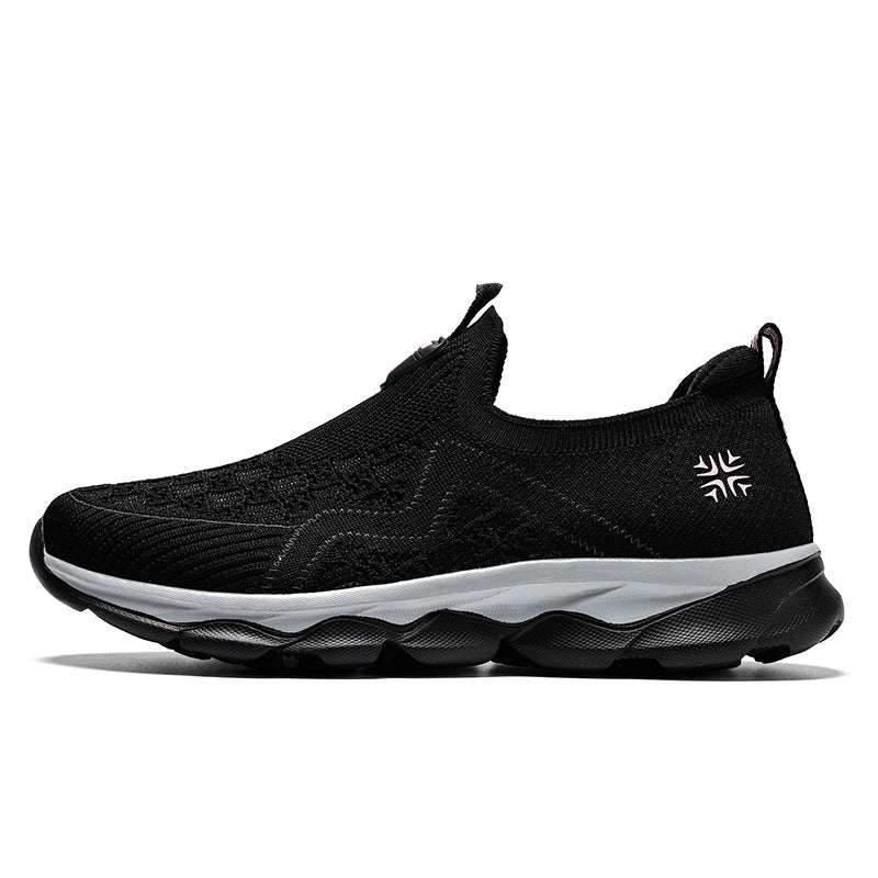 Damen Sneaker Atmungsaktiv Bequem Laufsohle Slip-On