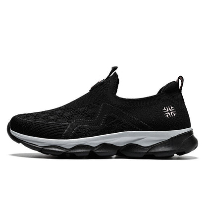 Damen Sneaker Atmungsaktiv Bequem Laufsohle Slip-On