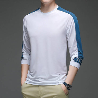 Herren Funktionsshirt Langarm Sportlich Feuchtigkeitsableitend