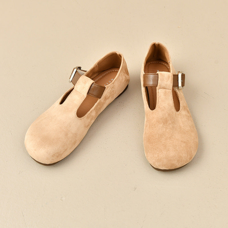 Damen Mokassins Bequem Modisch Riemen Schuhe