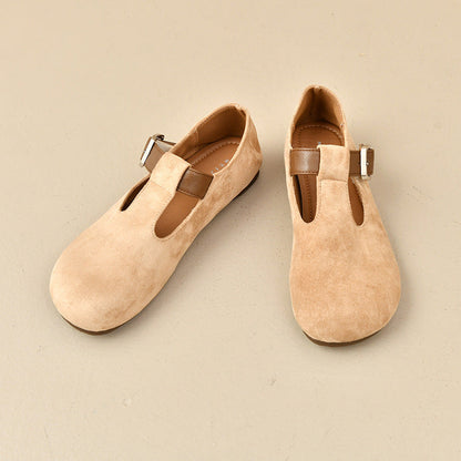 Damen Mokassins Bequem Modisch Riemen Schuhe
