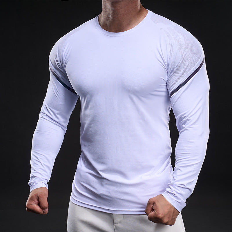 Herren Funktionsshirt Langarm Sportlich Aktiv