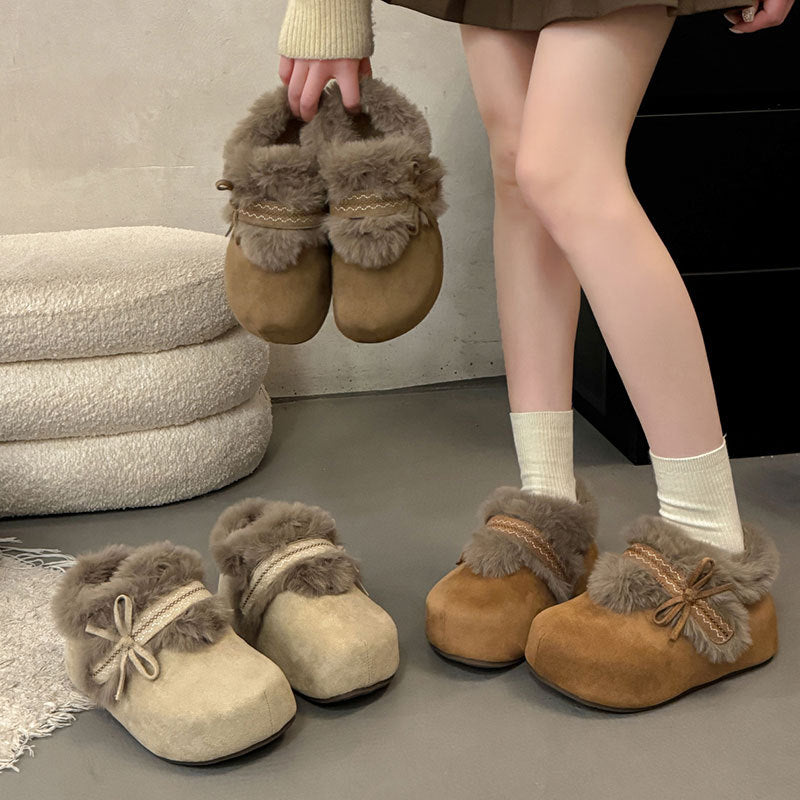 Damen Hausschuhe Weiche Plüschslipper Warm - BerlinGlamour