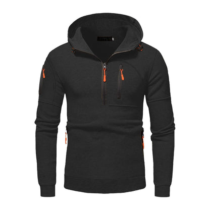 Herren Kapuzenjacke Wasserabweisend Funktionsjacke Modern