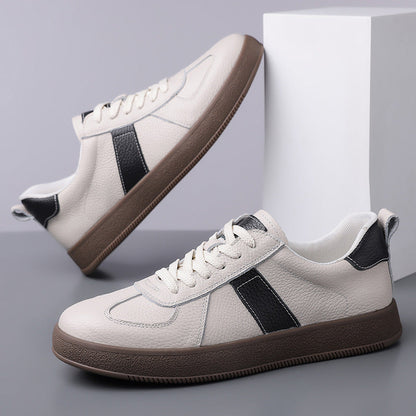 Damen Sneaker Leder Elegant Rutschfest