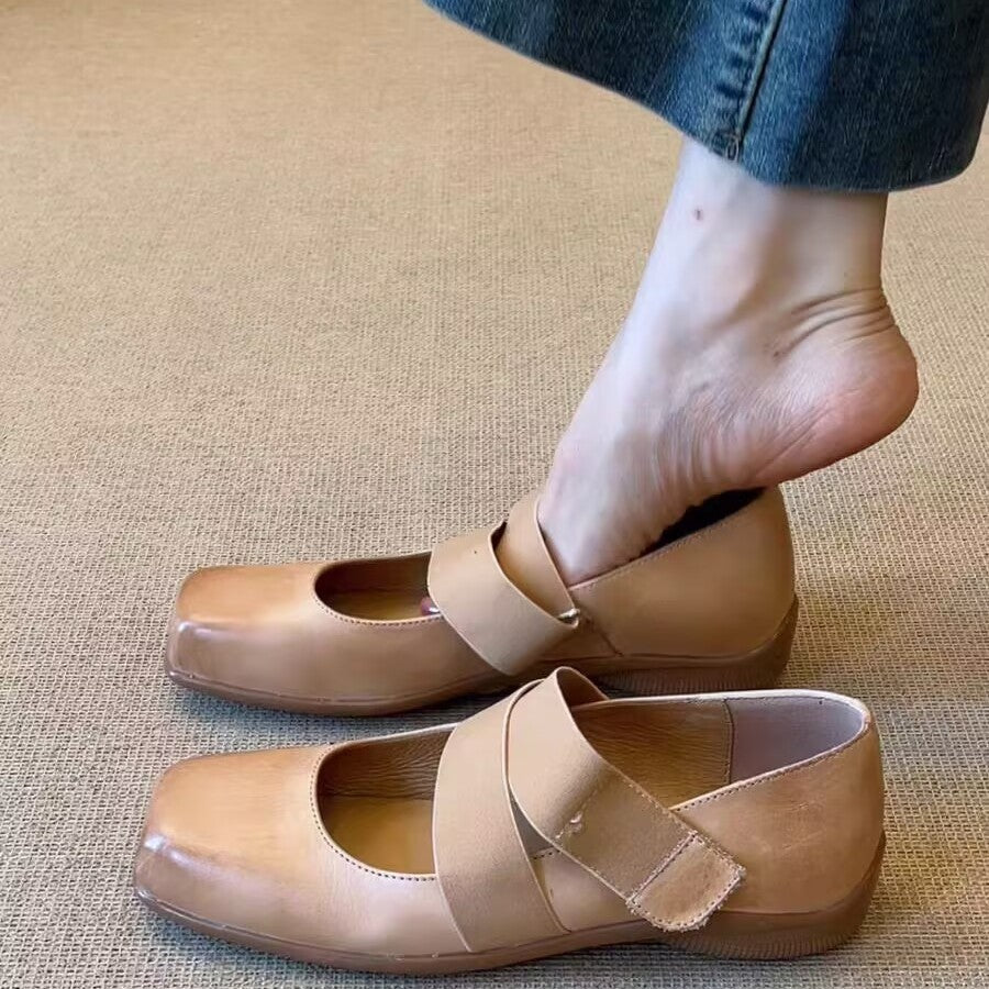 Damen Ballerinas Weich Bequem Elastisch - BerlinGlamour